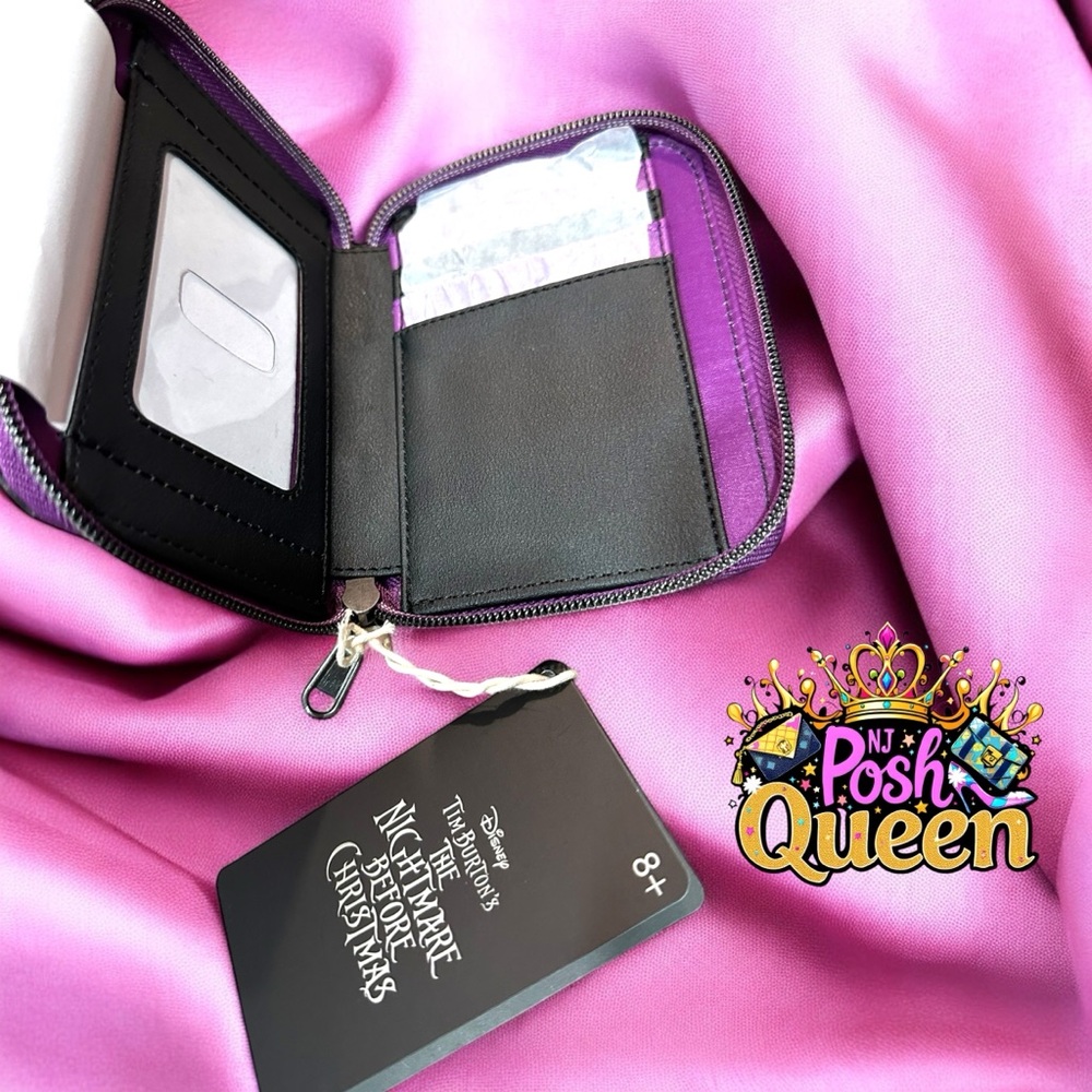 Loungefly The Nightmare Before Christmas Jack & Sally Doll Zip Around Wallet - Picture 7 of 9
